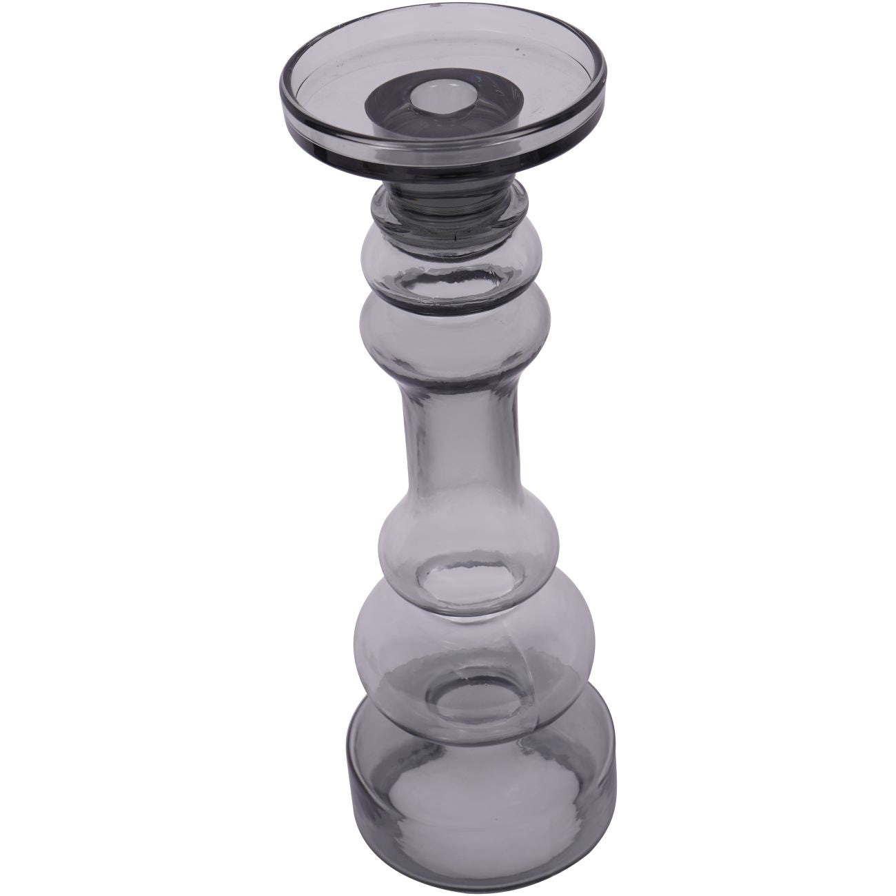 Vitrum Smoked Glass Candle Holder | Extra Large